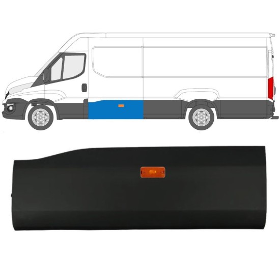 Moldura lateral con lámpara para Iveco Daily 2014-2019 / Izquierda / Conjunto 16657