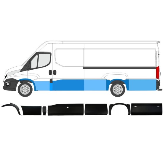 Conjunto de molduras para Iveco Daily 2014-2019 / Izquierda / 11982