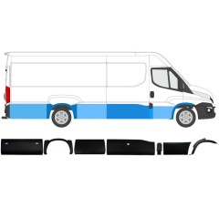 Conjunto de molduras para Iveco Daily 2014-2019 / Derecho / 11981