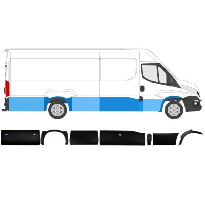 Conjunto de molduras para Iveco Daily 2014-2019 / Derecho / 11981