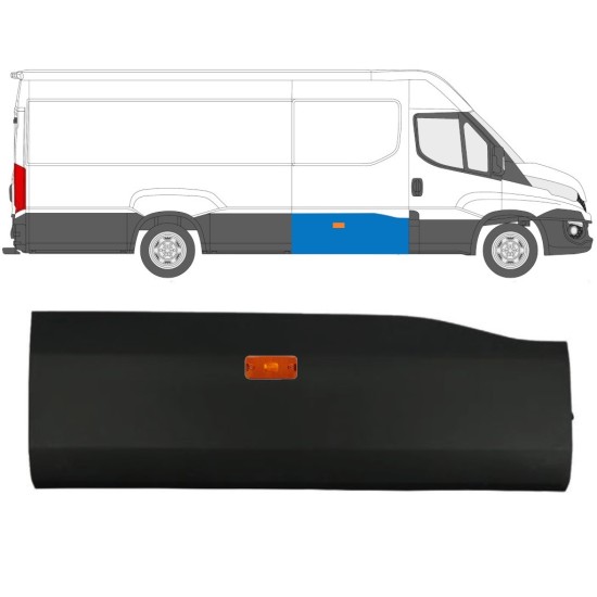 Moldura lateral con lámpara para Iveco Daily 2014-2019 / Derecho / Conjunto 11973