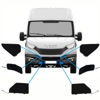 Tapones del parachoques delantero para Iveco Daily 2014-2016 / Conjunto 10292