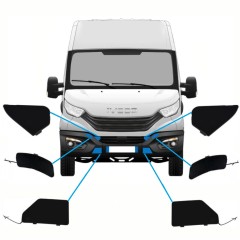 Tapones del parachoques delantero para Iveco Daily 2019- / Conjunto 10292