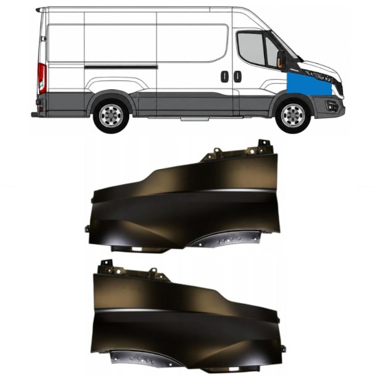 Guardabarro delantero para Iveco Daily 2019- / Izquierda+Derecha / Conjunto 17109