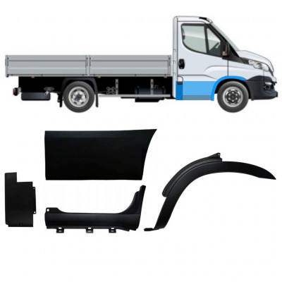 Moldura lateral para Iveco Daily 2014-  / Derecho / Cabina simple / Conjunto 12012