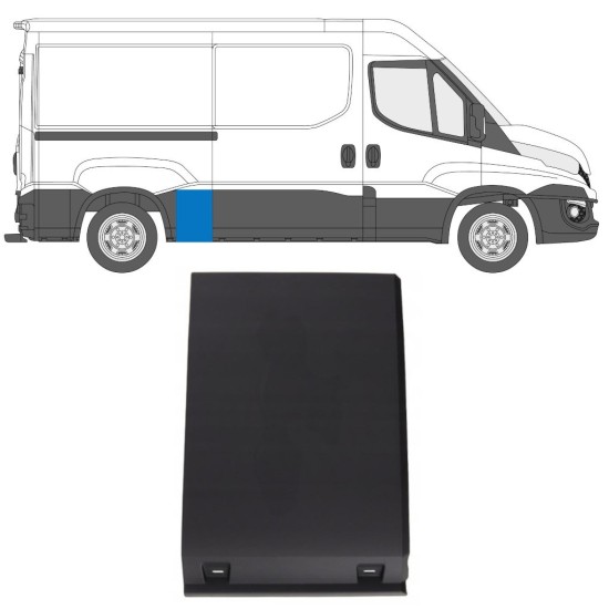 Moldura lateral guardabarros trasero para Iveco Daily 2006-2016 / Derecho 16661