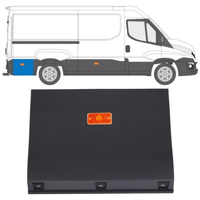 Moldura lateral trasera detrás de la rueda con lámpara para Iveco Daily 2014-2019 / Izquierda = Derecha (simétrico) / Conjunto 16763
