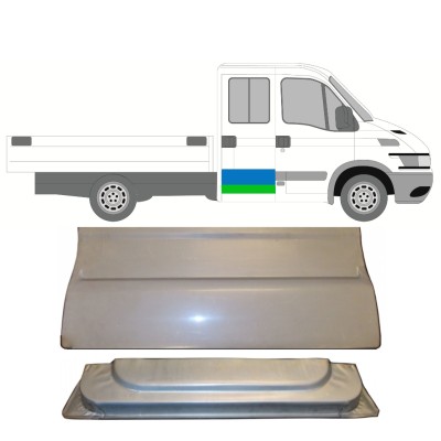 Panel de reparación puerta trasera interna + externa para Iveco Daily 1999-2014 / Izquierda = Derecha (simétrico) / Conjunto 16174