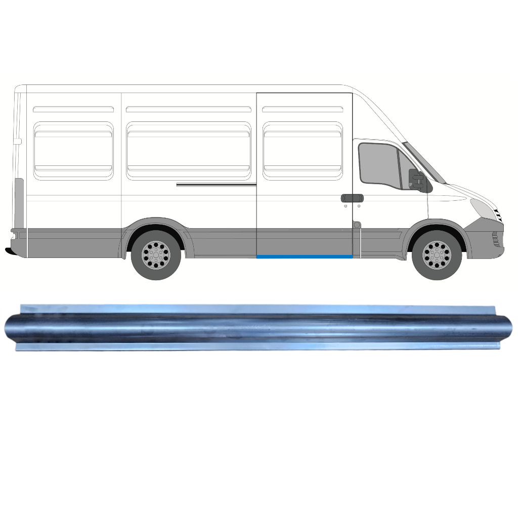 Panel De Reparación Del Umbral De La Puerta Corredera Para Iveco Daily 2006-2014 / Derecho 7358