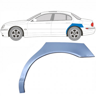 JAGUAR S-TYPE 1999-2007 PANEL DE REPARACIÓN DEL ALERÓN TRASERO / IZQUIERDA