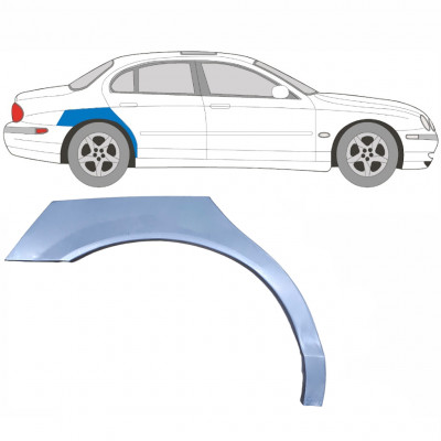 Panel de reparación guardabarros trasero para Jaguar S-Type 1999-2007 / Derecho 5861