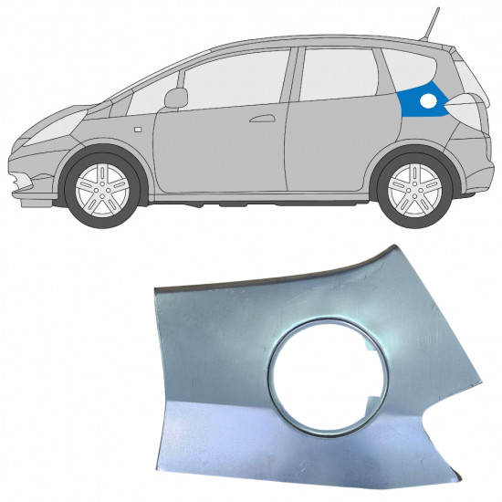 Panel de reparación boca de combustible para Honda Jazz GE 2008-2015 / Izquierda 11747