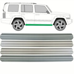 Panel de reparación del umbral + Panel de reparaciónumbral interna para Jeep Commander 2005-2010 / Izquierda = Derecha (simétrico) / Conjunto 10500