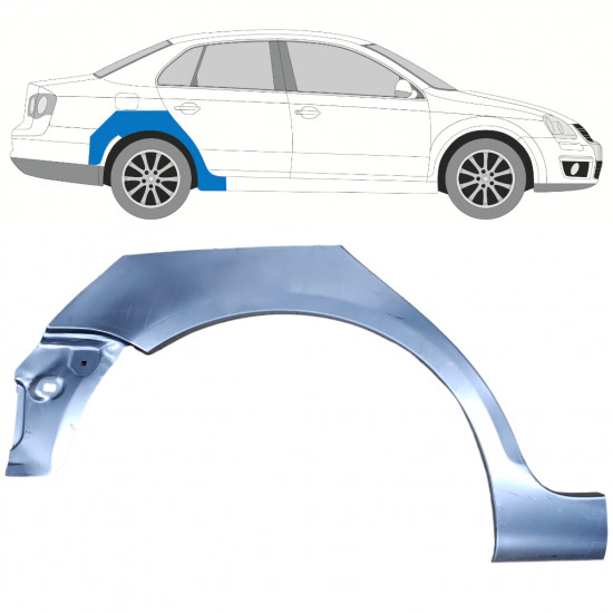 VOLKSWAGEN JETTA 2005-2010 PANEL DE REPARACIÓN DEL ALERÓN TRASERO / DERECHA