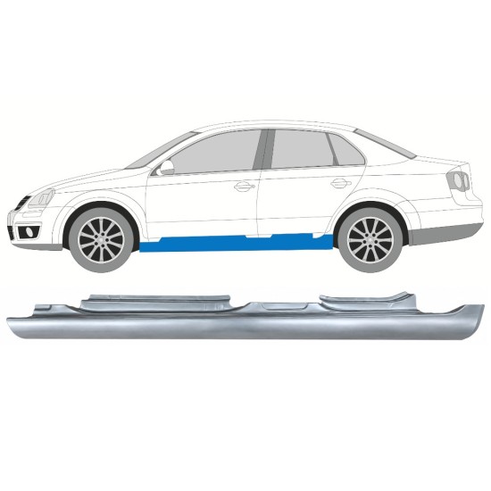 Umbral completo para Volkswagen Jetta 2005-2010 / Izquierda / SEDAN 17051