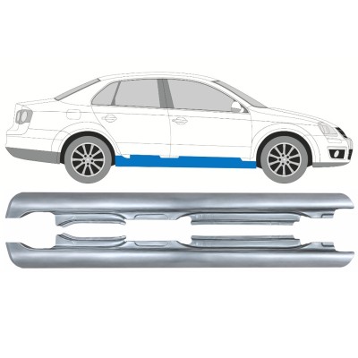 Umbral completo para Volkswagen Jetta 2005-2010 / Izquierda+Derecha / SEDAN 17052