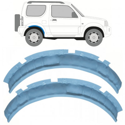 Panel de reparación guardabarros trasero para Suzuki Jimny 1998-2018 / Izquierda+Derecha / Conjunto 10232