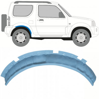 Panel de reparación guardabarros trasero para Suzuki Jimny 1998-2018 / Derecho 10230