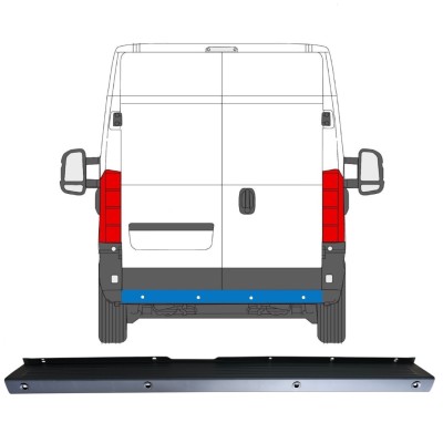 Parachoques trasero con PDC para Citroen Jumper 2006-2018 16927