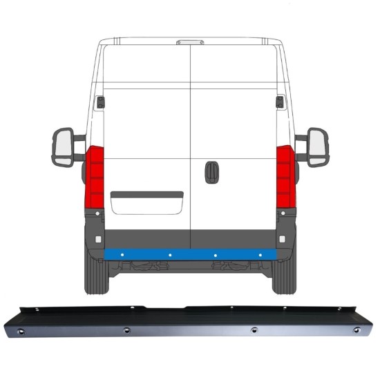 Parachoques trasero con PDC para Citroen Jumper 2006-2018 16927
