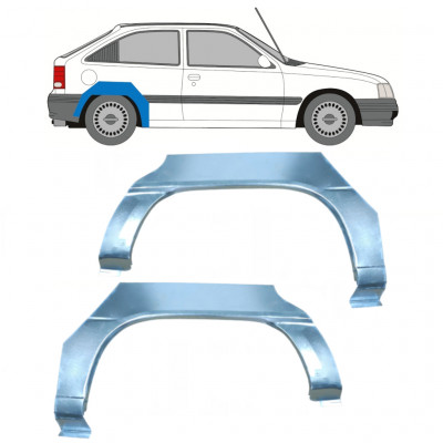 Panel de reparación guardabarros trasero para Opel Kadett 1984-1993 / Izquierda+Derecha / Conjunto 9726