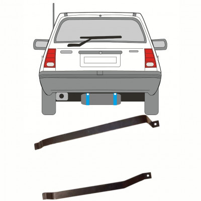 OPEL KADETT E 1984-1993 ABRAZADERAS DEL DEPÓSITO DE COMBUSTIBLE