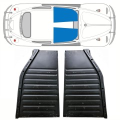 Panel de reparación piso delantero para Volkswagen Kaefer 1949- / Izquierda+Derecha / Conjunto 10348