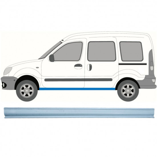 Panel de reparación del umbral para Renault Kangoo 1997-2008 / Izquierda 6978