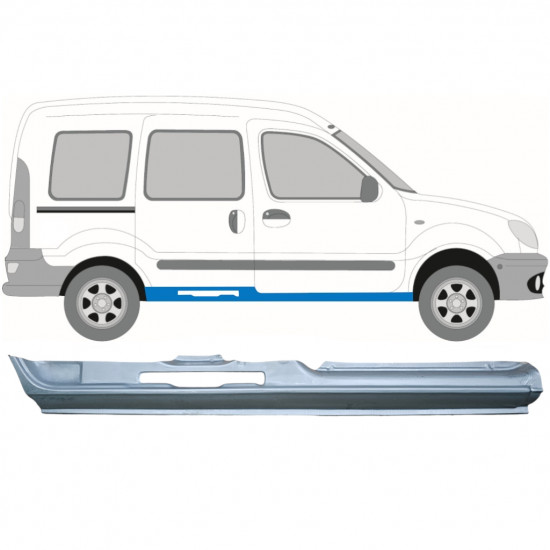 Panel de reparación del umbral para Renault Kangoo 1997-2008 / Derecho 6974