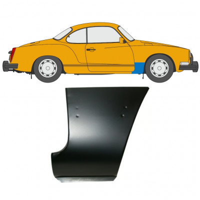 Panel de reparación guardabarros delantero para VW Karman Ghia 1955-1974 / Derecho 12722