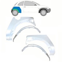 Panel de reparación guardabarros trasero interna + externa para Ford KA 1996-2008 / Conjunto 10777