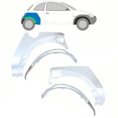 Panel de reparación guardabarros trasero interna + externa para Ford KA 1996-2008 / Conjunto 10777