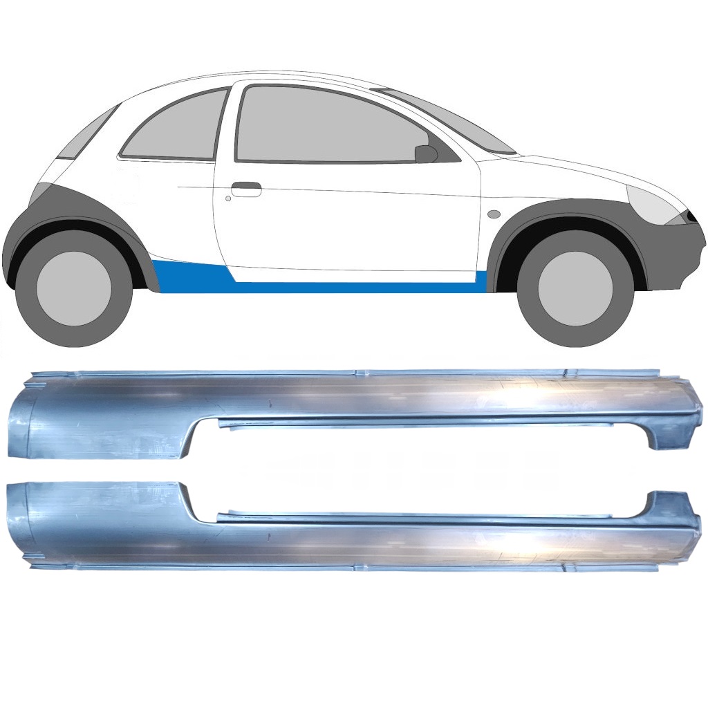 Umbral Completo Para Ford Ka 1996-2008 / Izquierda+Derecha / Conjunto 9280