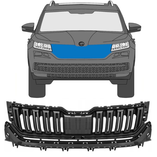 Parrilla para Skoda Kodiaq 2016-2021 16202