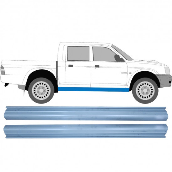 Panel de reparación del umbral para Mitsubishi L200 1996-2007 / Izquierda = Derecha (simétrico) / Conjunto 9593