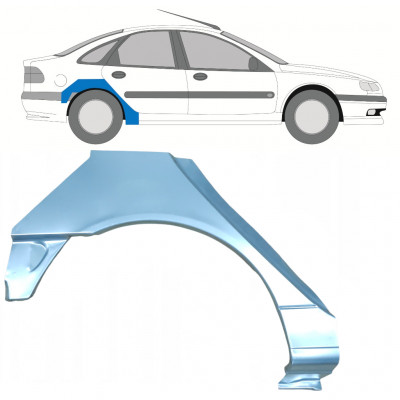 Panel de reparación guardabarros trasero para Renault Laguna 1994-2001 / Derecho 7931