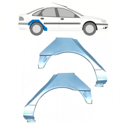 Panel de reparación guardabarros trasero para Renault Laguna 1994-2001 / Izquierda+Derecha / Conjunto 10591