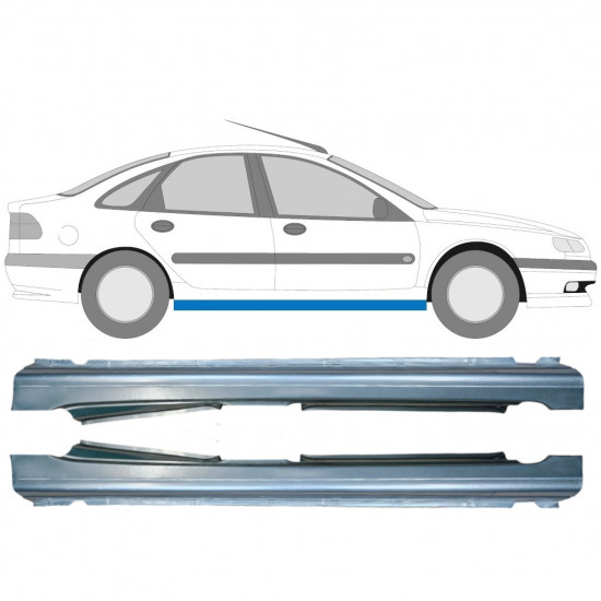 Panel de reparación del umbral para Renault Laguna 1994-2001 / Izquierda+Derecha / Conjunto 9655