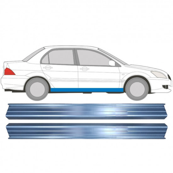 Panel de reparación del umbral para Mitsubishi Lancer 2003-2008 / Conjunto 11359