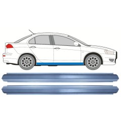 Panel de reparación del umbral para Mitsubishi Lancer 2007-2017 / Izquierda = Derecha (simétrico) / Conjunto 10489