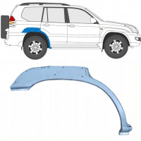 Panel de reparación guardabarros trasero con agujero para Toyota Land Cruiser 2003-2010 / Derecho 10212