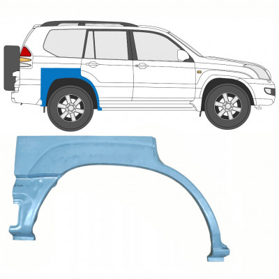 TOYOTA LAND CRUISER 2003-2010 5 PUERTAS PASO DE RUEDA TRASERO PANEL DE REPARACIÓN / DERECHA