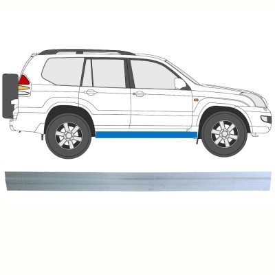 Panel de reparación del umbral interno para Toyota Land Cruiser J120 2003-2010 / Izquierda = Derecha (simétrico) 16130