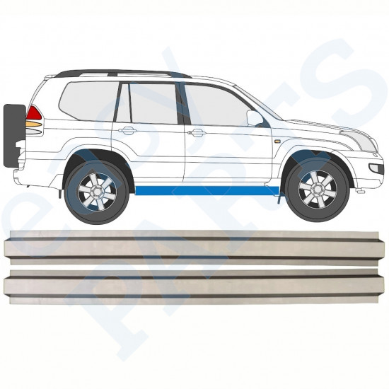 Panel de reparación del umbral interno para Toyota Land Cruiser 2003-2010 / Izquierda = Derecha (simétrico) / Conjunto 10082