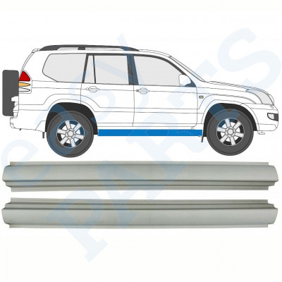 Panel de reparación del umbral para Toyota Land Cruiser 2003-2010 / Izquierda = Derecha (simétrico) / Conjunto 10578