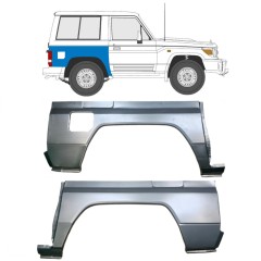 Panel de reparación guardabarros trasero para Toyota Land Cruiser J70 1984- / Izquierda+Derecha / Conjunto 9514