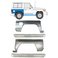 Umbral completo + Panel de reparación guardabarros trasero para Toyota Land Cruiser J70 1984- / Conjunto 11480
