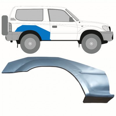 TOYOTA LAND CRUISER 1996-2002 3-D PANEL DE REPARACIÓN DEL ALERÓN TRASERO / DERECHA