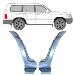 Panel de reparación guardabarros trasero parte inferior para Toyota Land Cruiser J100 1998-2007 / Izquierda+Derecha / Conjunto 9767