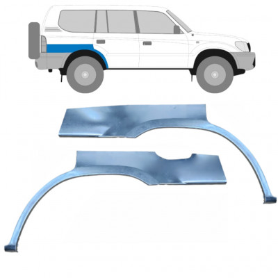 Panel de reparación guardabarros trasero para Toyota Land Cruiser 1996-2002 / Izquierda+Derecha / Conjunto 9235